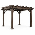 Pergola en Bois Massif 3x3m Marron