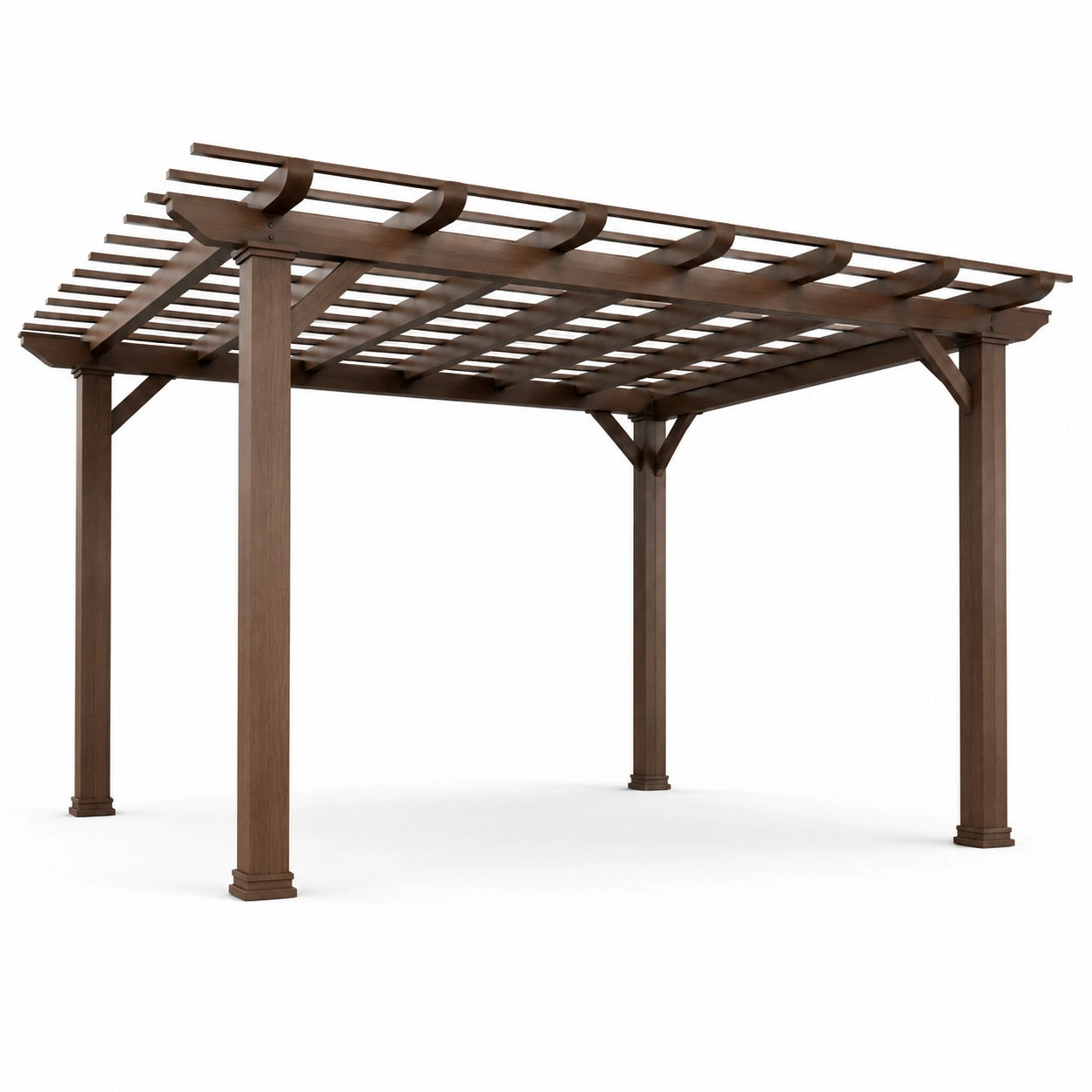 Pergola en bois brun 300x300 cm
