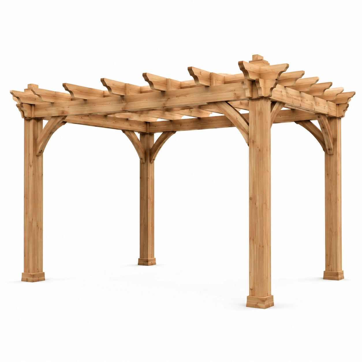 Pergola en bois de cèdre 3x3m