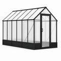 Serre en polycarbonate et aluminium noir 250x190x195 cm
