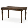 Table rectangulaire en bois massif noyer 150x90x75 cm