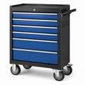 Chariot à outils en métal avec 7 tiroirs bleu